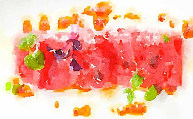 Carpaccio di tonno e agrumi