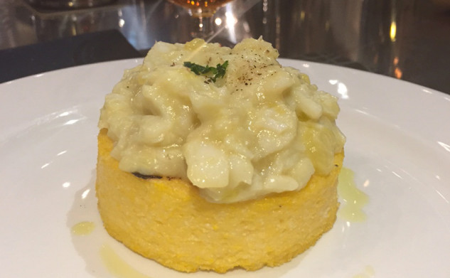 Polenta e baccalà mantecato alla birra