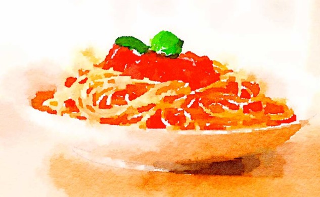 Spaghetti al pomodoro e basilico